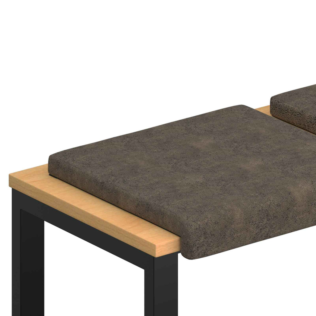 vidaXL Poduszka na ławkę 2 pcs Materiał zamszowy syntetyczny