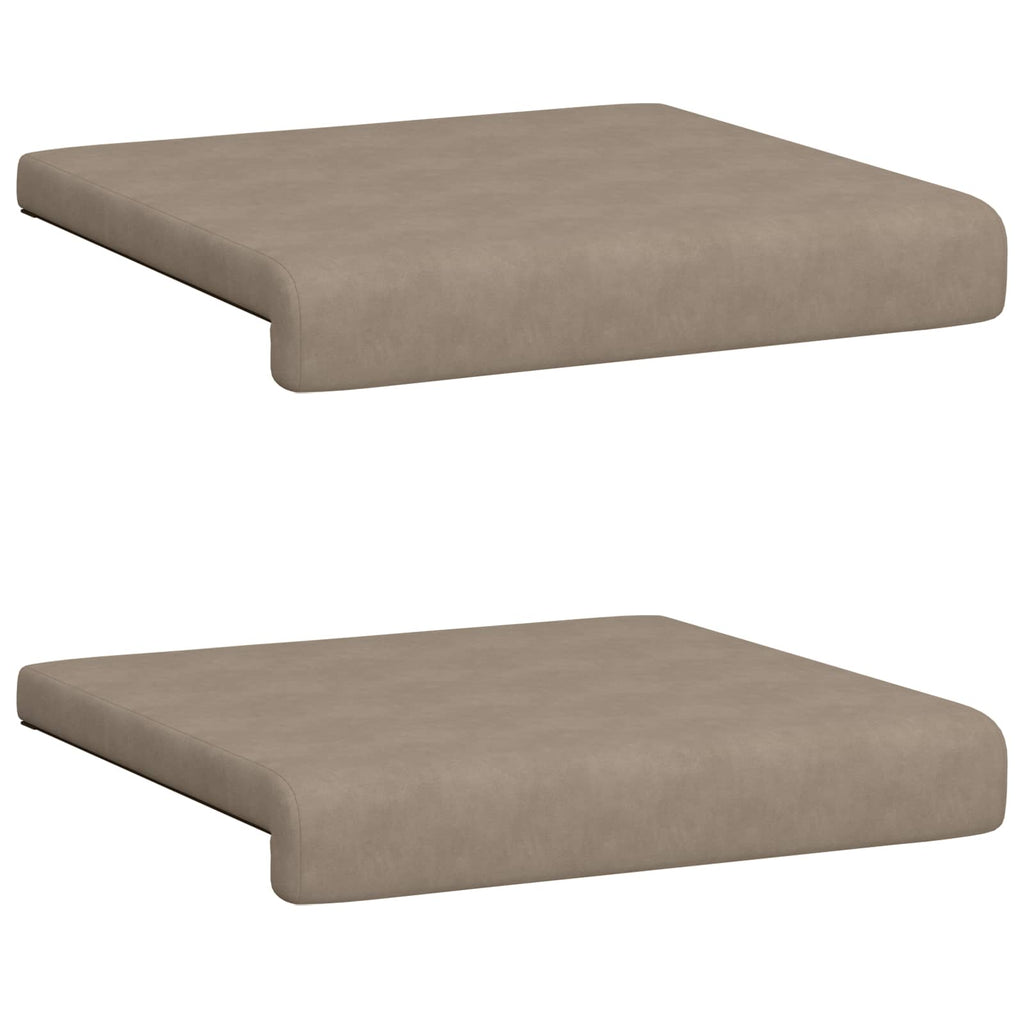 vidaXL Poduszka na ławkę 2 pcs Mikrofibra Ciemnoszary Głębokość 35 cm