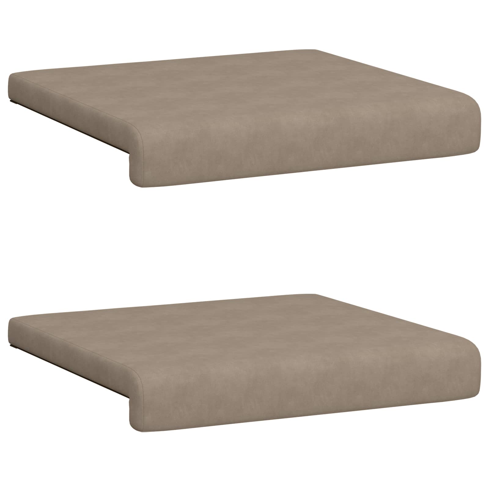vidaXL Poduszka na ławkę 2 pcs Mikrofibra Ciemnoszary Głębokość 35 cm