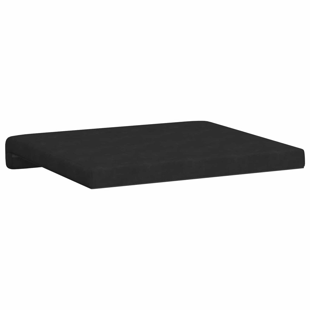 vidaXL Poduszka na ławkę 2 pcs Mikrofibra Czarny Głębokość 35 cm