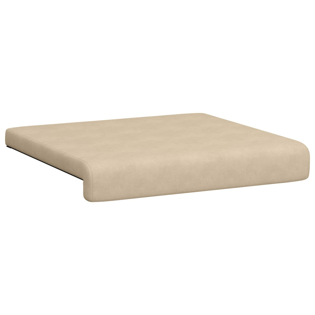 vidaXL Poduszka na ławkę 2 pcs Mikrofibra kremowy Głębokość 35 cm