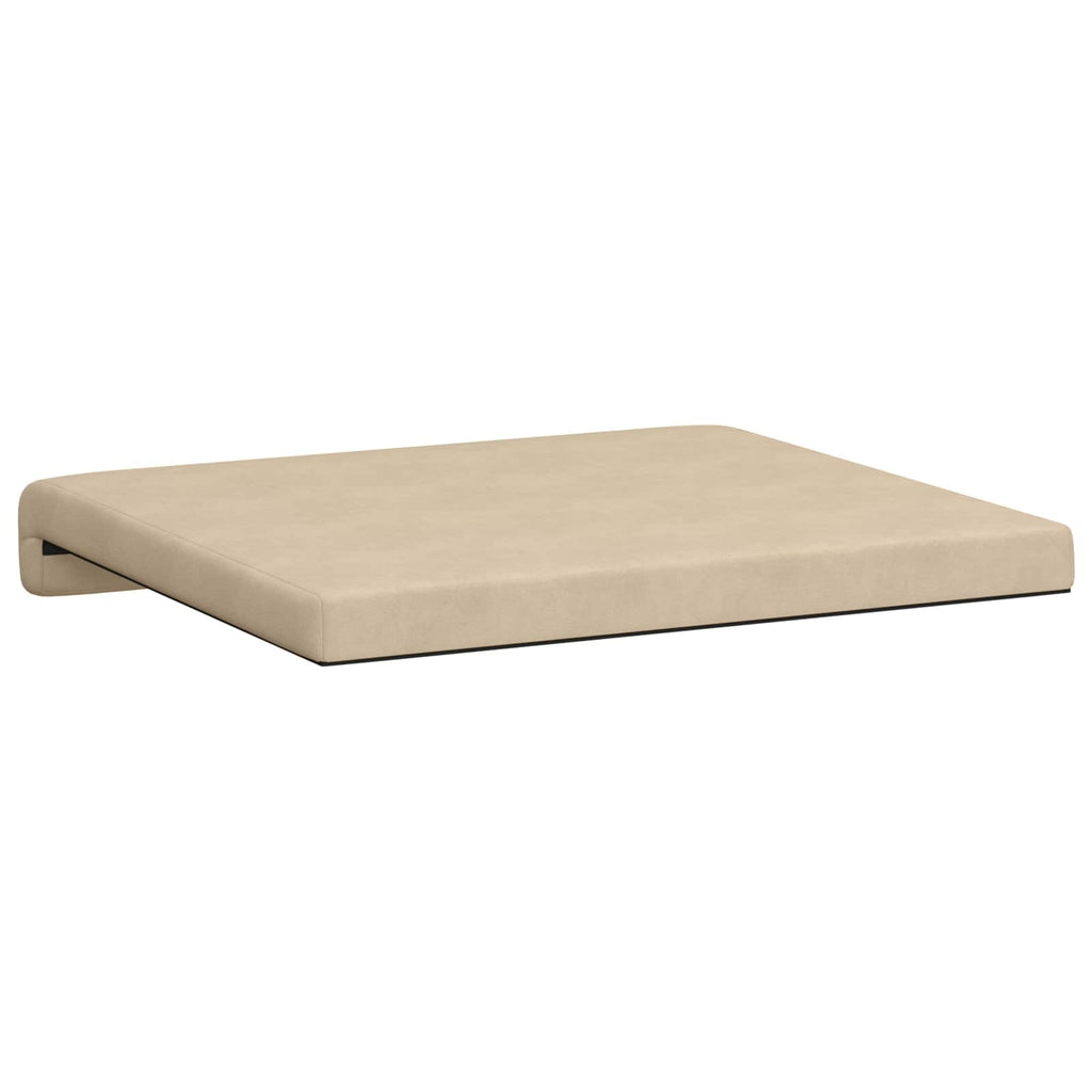 vidaXL Poduszka na ławkę 2 pcs Mikrofibra kremowy Głębokość 35 cm