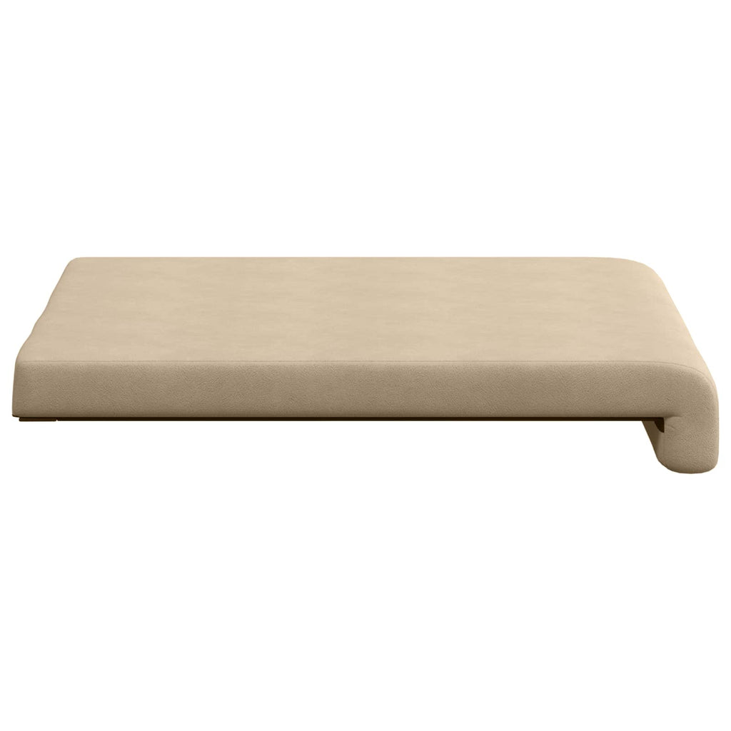 vidaXL Poduszka na ławkę 2 pcs Mikrofibra kremowy Głębokość 35 cm