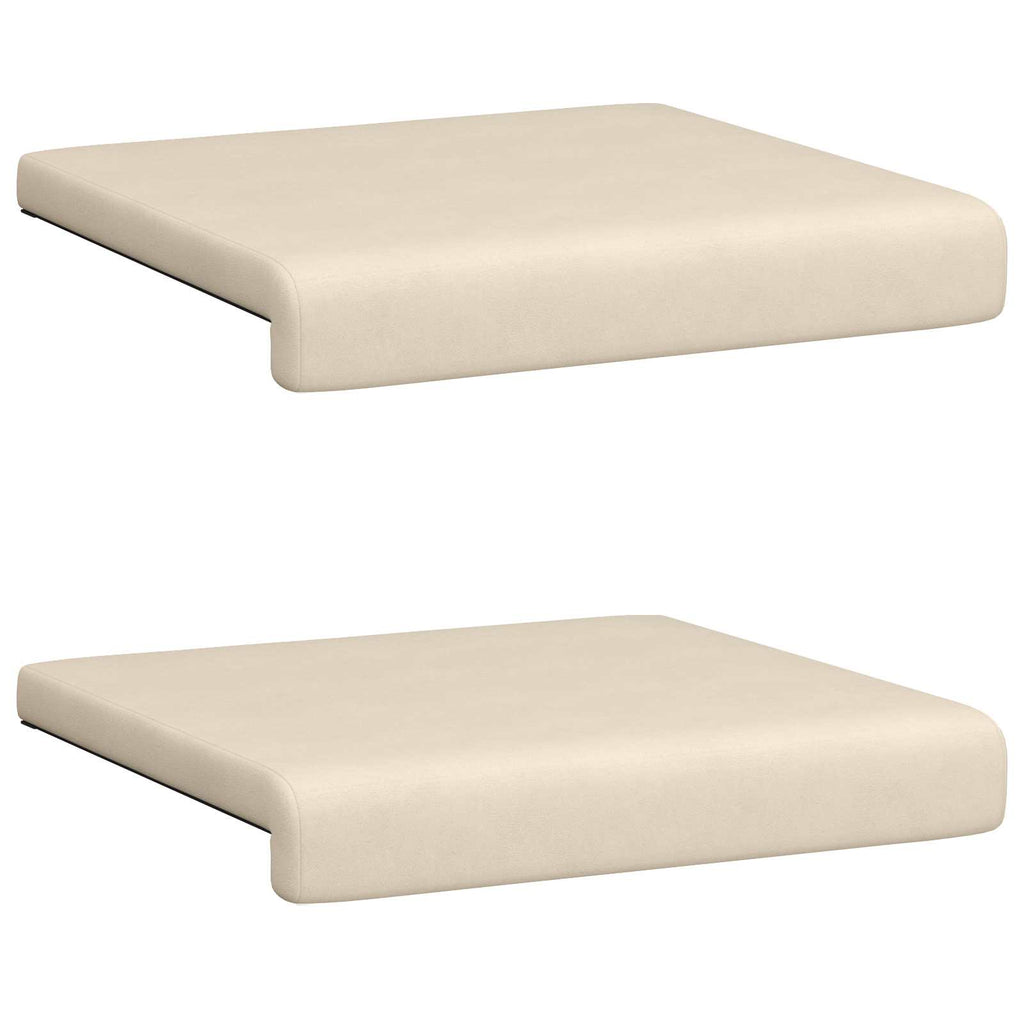 vidaXL Poduszka na ławkę 2 pcs Mikrofibra Beżowy Głębokość 35 cm