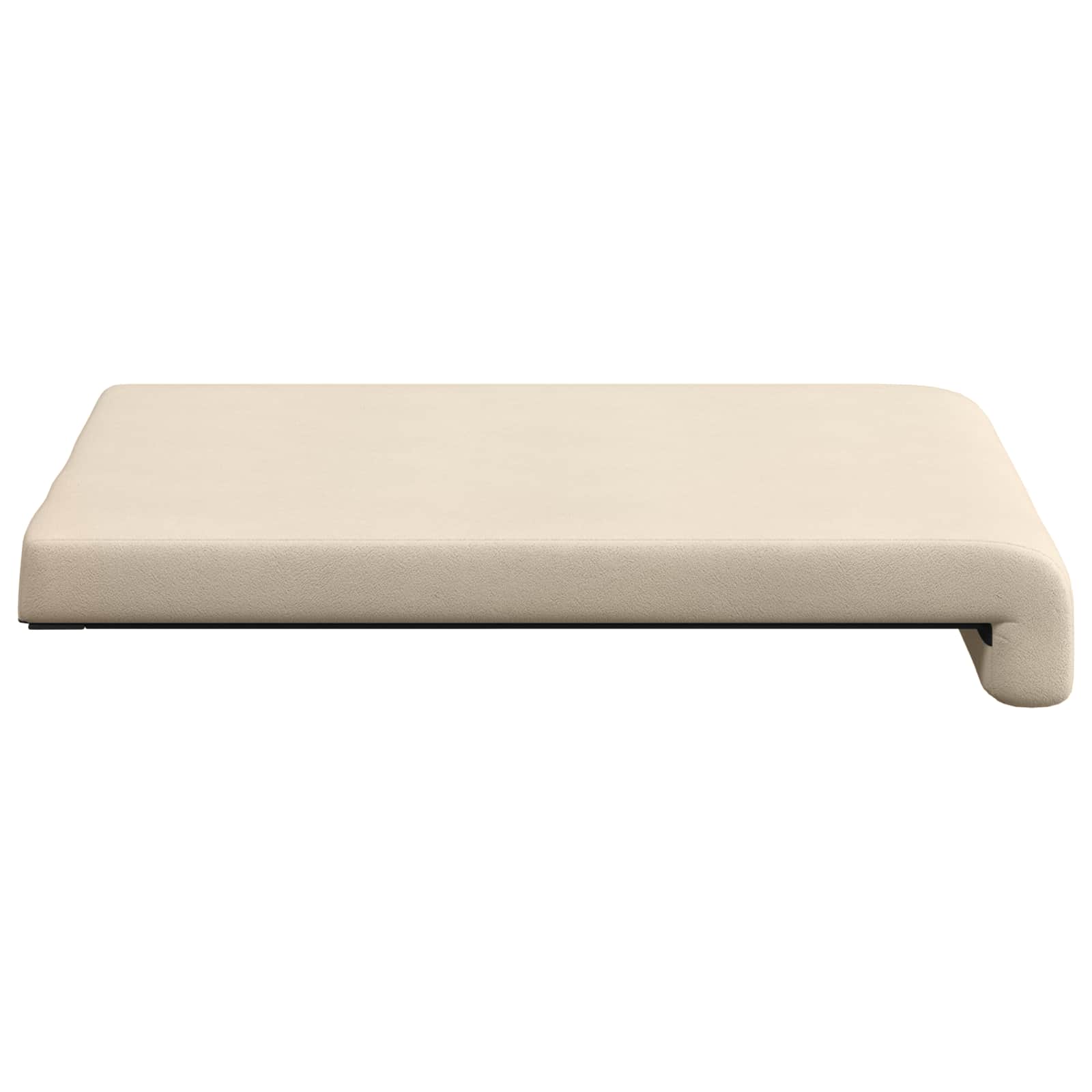 vidaXL Poduszka na ławkę 2 pcs Mikrofibra Beżowy Głębokość 35 cm