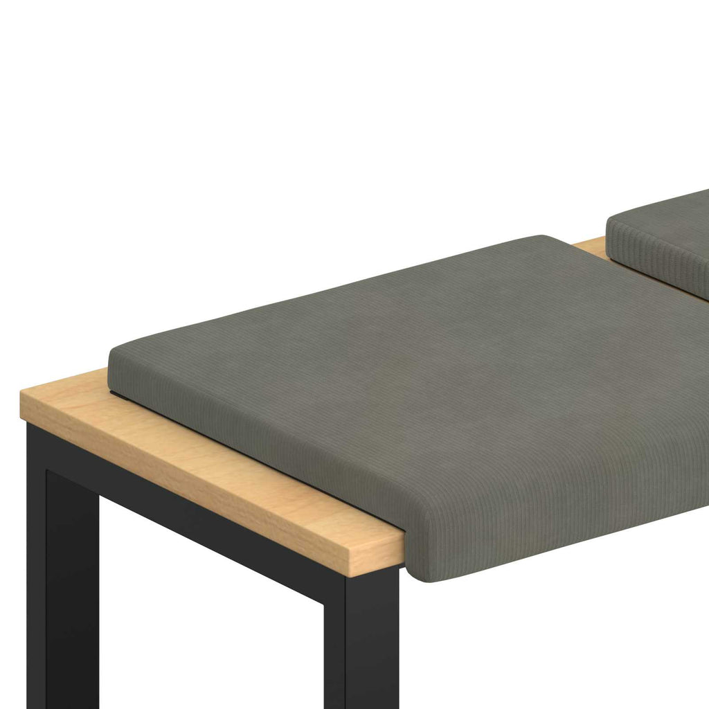 vidaXL Poduszka na ławkę 2 pcs sztruks jasnoszary Głębokość 35 cm
