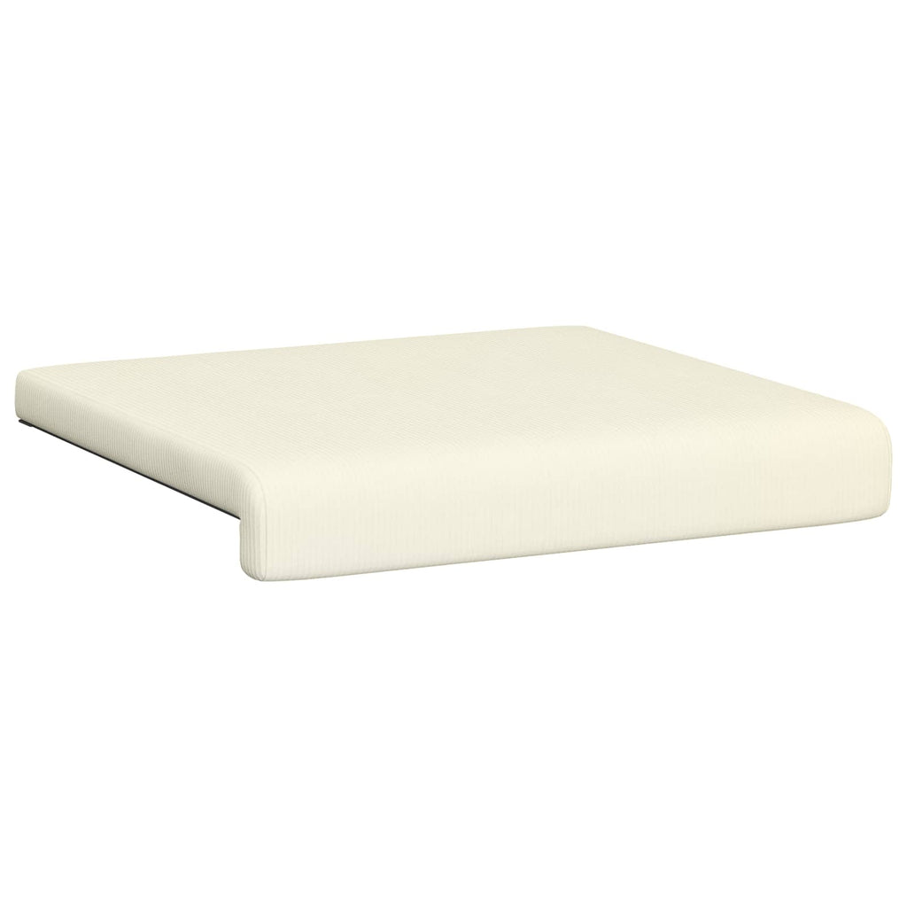 vidaXL Poduszka na ławkę 2 pcs sztruks kremowy Głębokość 35 cm