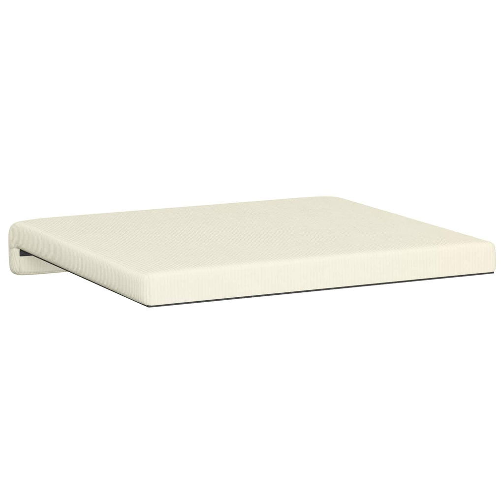 vidaXL Poduszka na ławkę 2 pcs sztruks kremowy Głębokość 35 cm