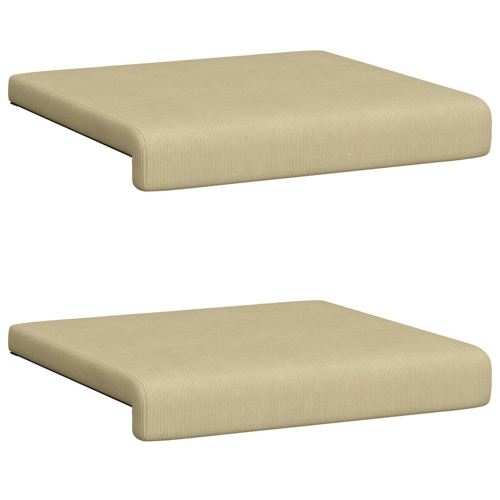 vidaXL Poduszka na ławkę 2 pcs sztruks Szary zielony Głębokość 35 cm