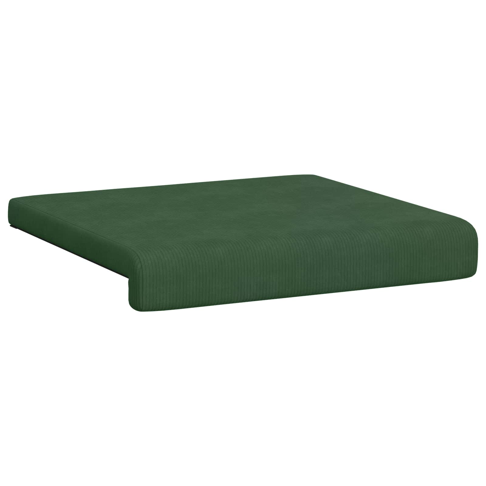 vidaXL Poduszka na ławkę 2 pcs sztruks Ciemnozielony Głębokość 35 cm