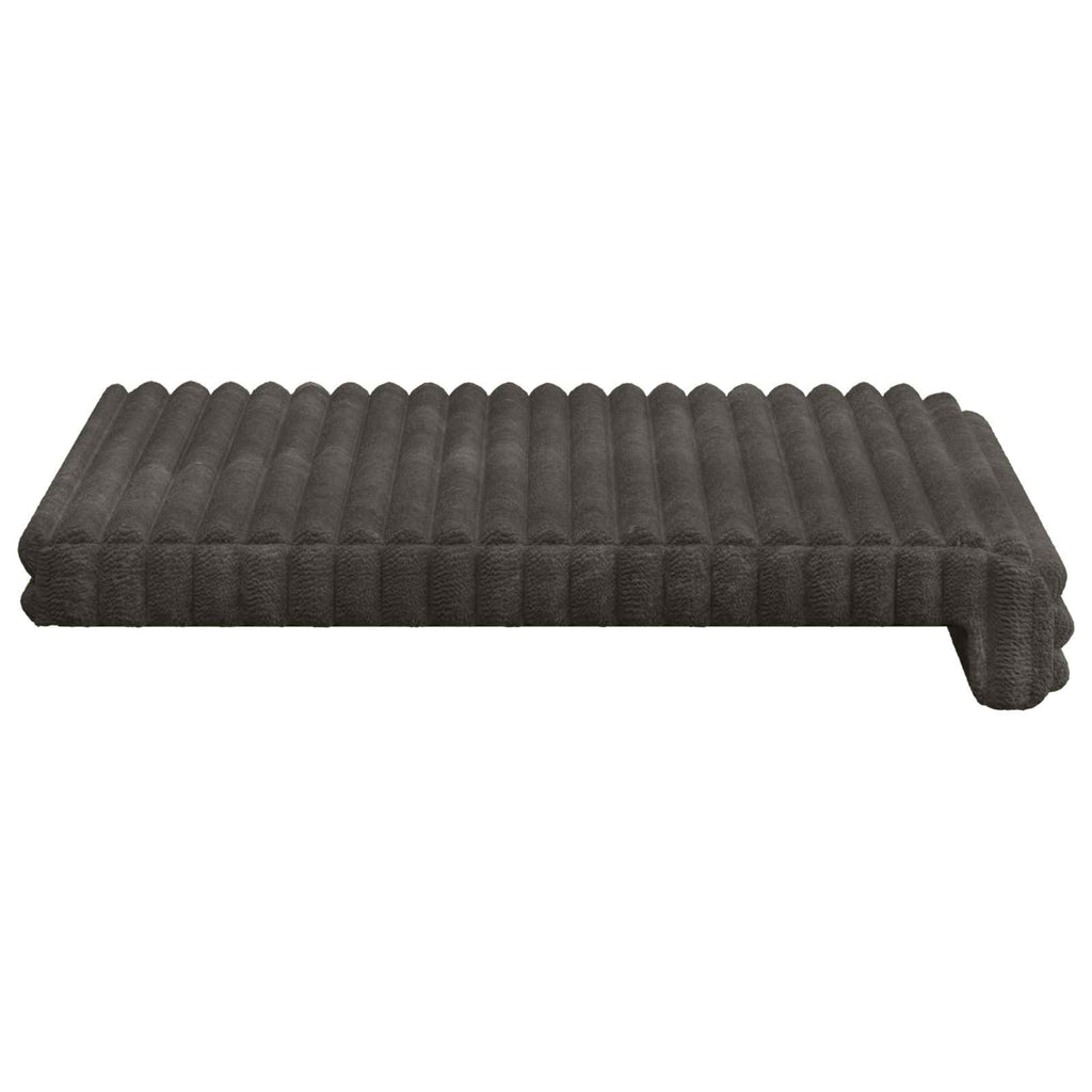 vidaXL Poduszka na ławkę 2 pcs Pluszowy kord antracytowy
