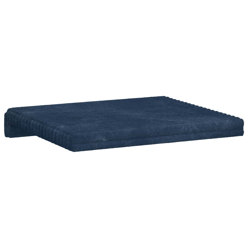 vidaXL Poduszka na ławkę 2 pcs Pluszowy kord Granatowy Głębokość 35 cm