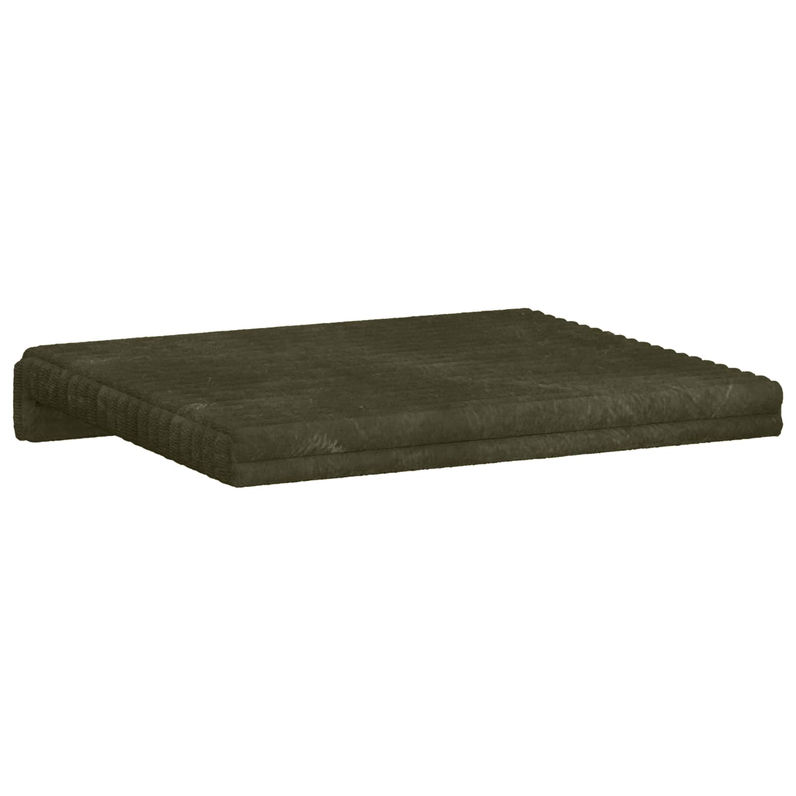 vidaXL Poduszka na ławkę 2 pcs Pluszowy kord zielony Głębokość 35 cm