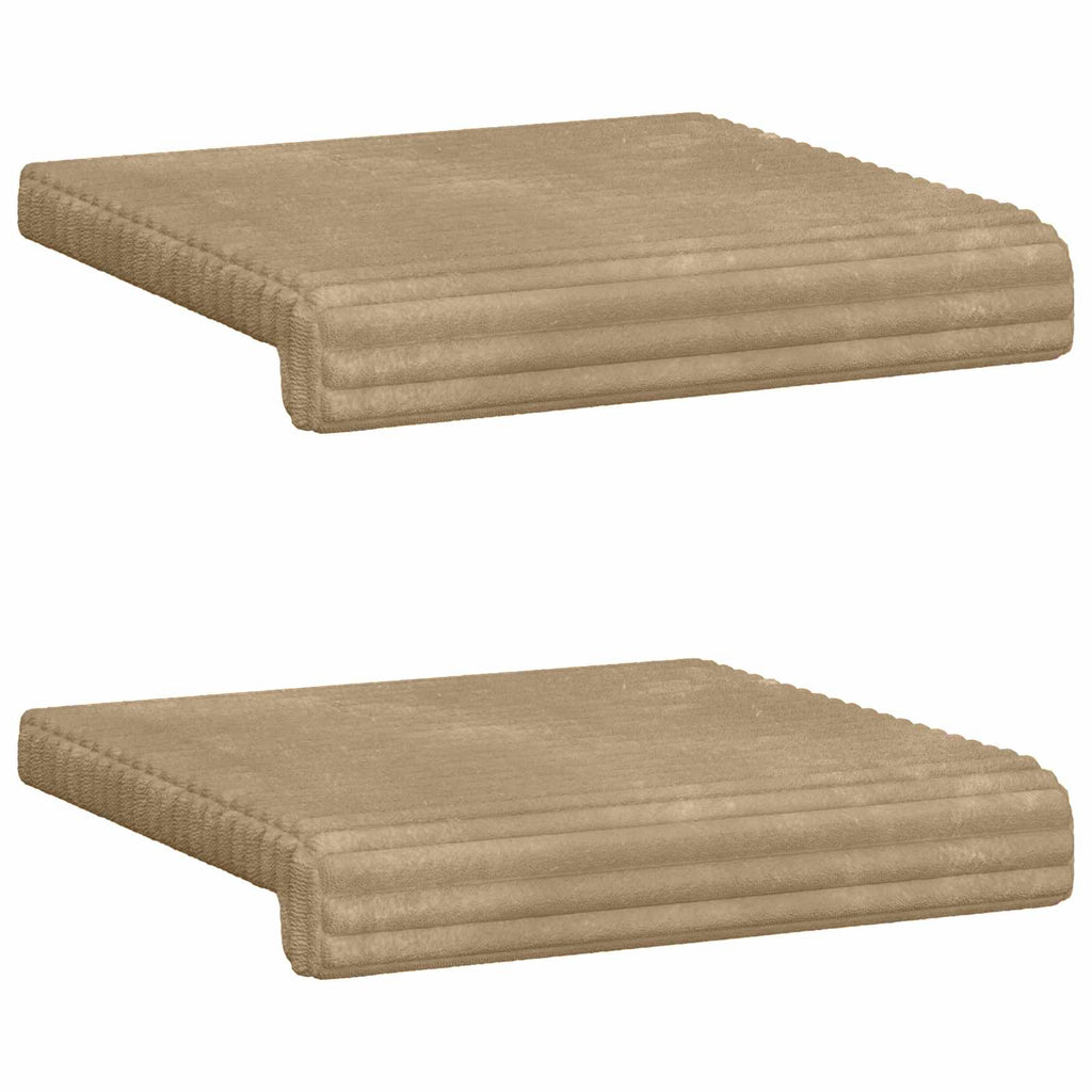 vidaXL Poduszka na ławkę 2 pcs Pluszowy kord Ciemnoszary