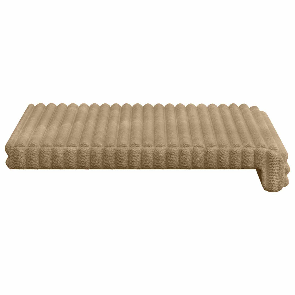 vidaXL Poduszka na ławkę 2 pcs Pluszowy kord Ciemnoszary