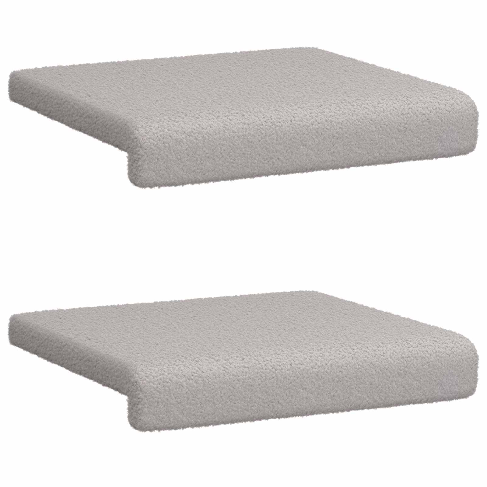 vidaXL Poduszka na ławkę 2 pcs Tkanina sherpa jasnoszary