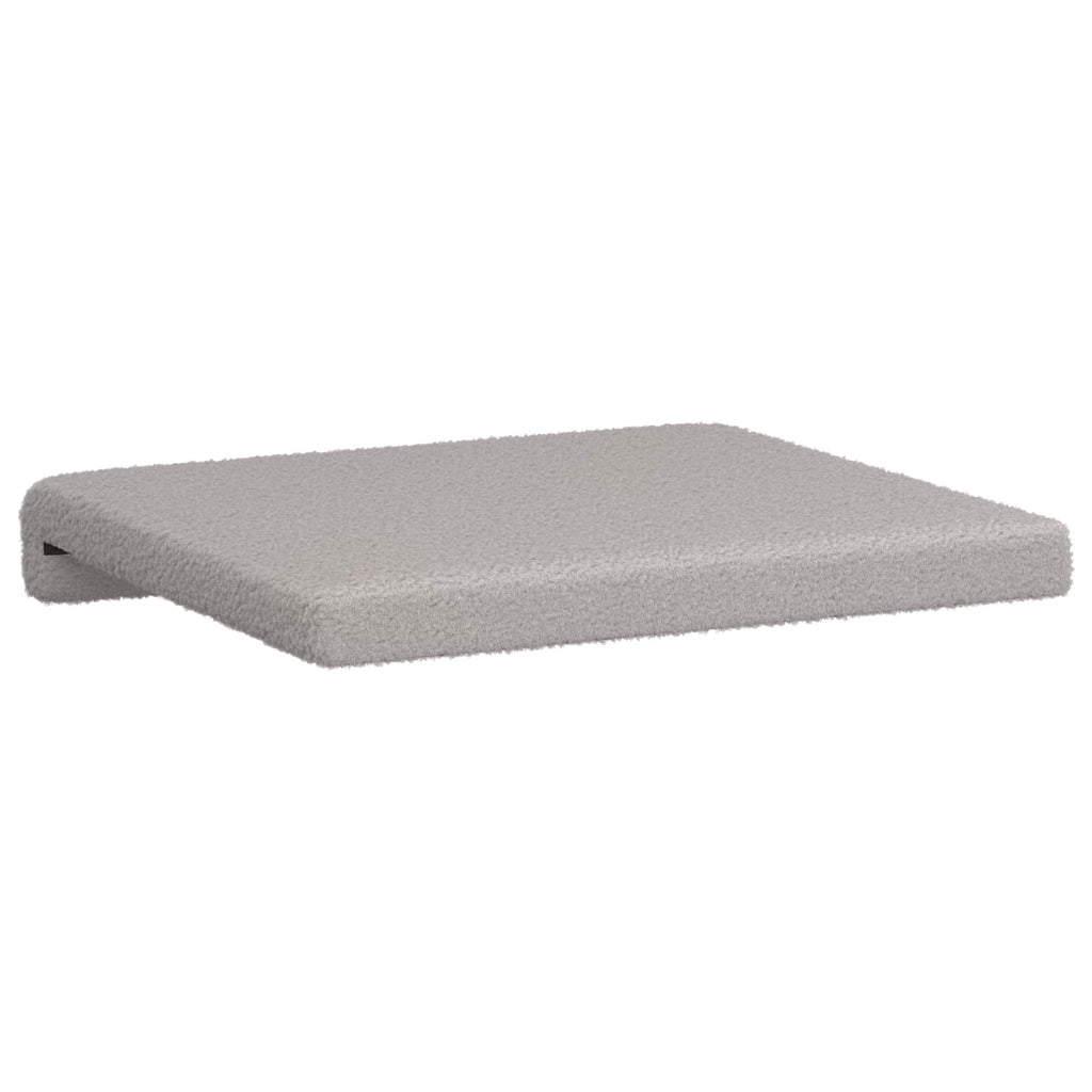 vidaXL Poduszka na ławkę 2 pcs Tkanina sherpa jasnoszary