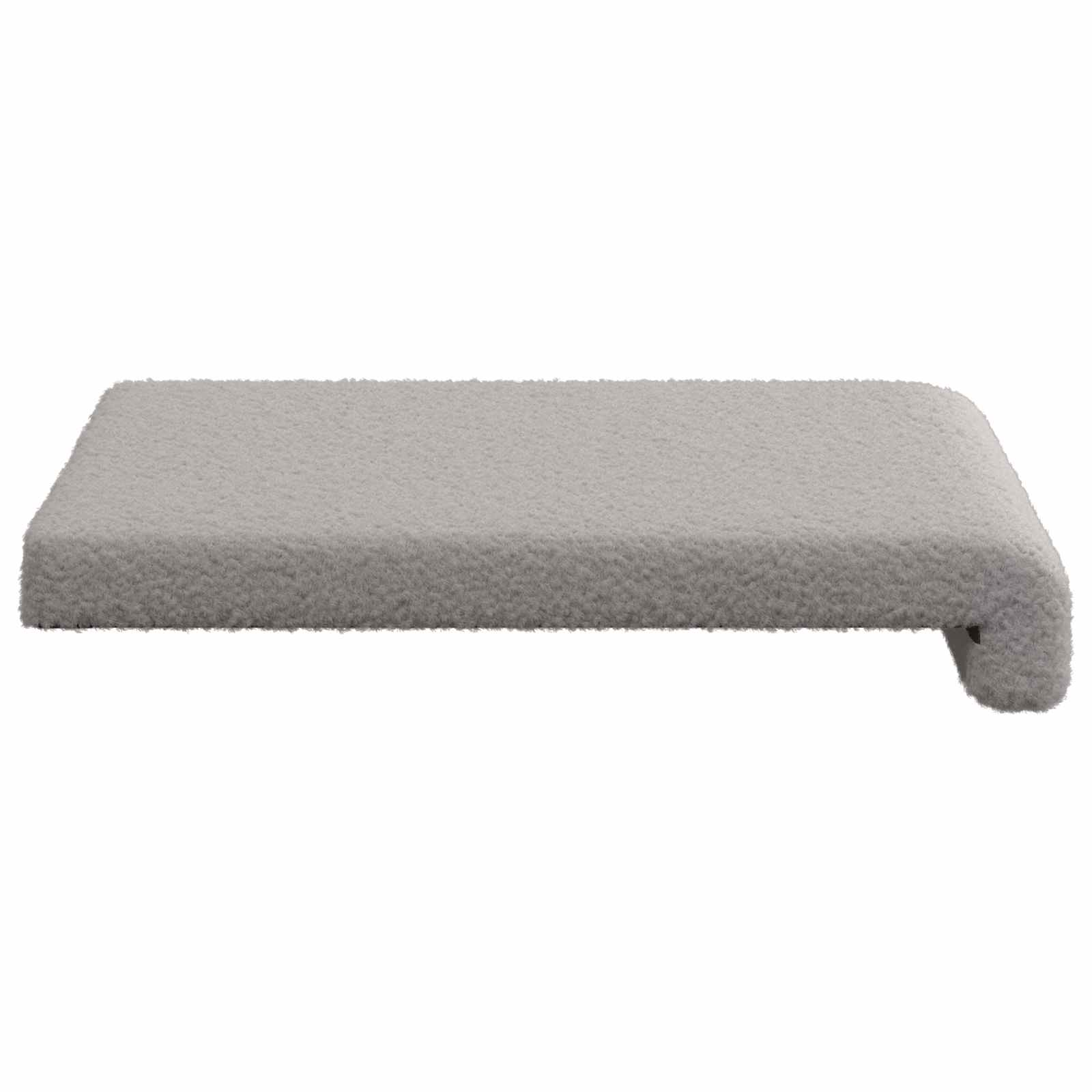 vidaXL Poduszka na ławkę 2 pcs Tkanina sherpa jasnoszary