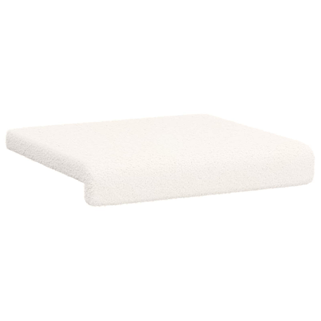vidaXL Poduszka na ławkę 2 pcs Tkanina sherpa kremowy Głębokość 35 cm