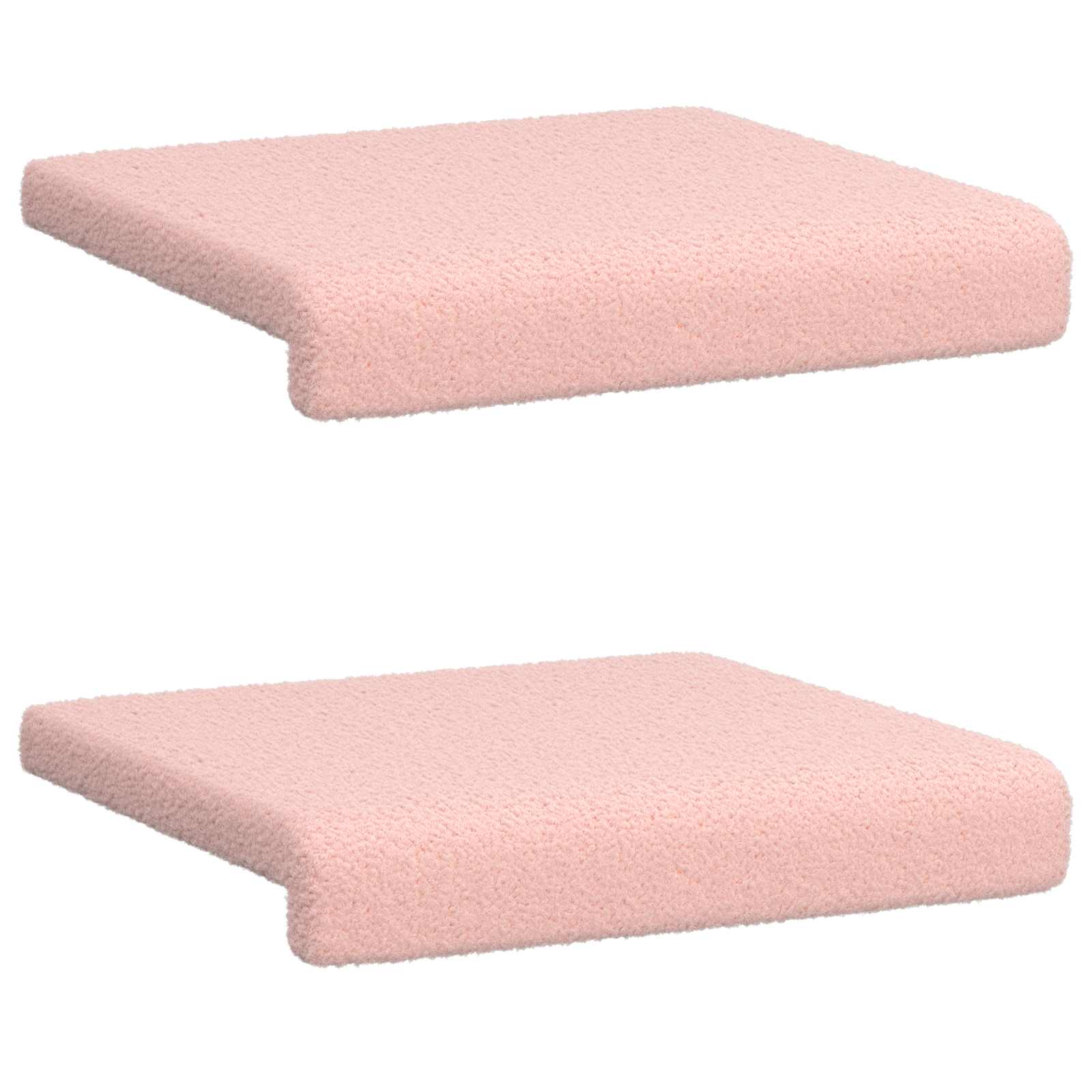 vidaXL Poduszka na ławkę 2 pcs Tkanina sherpa różowy Głębokość 35 cm
