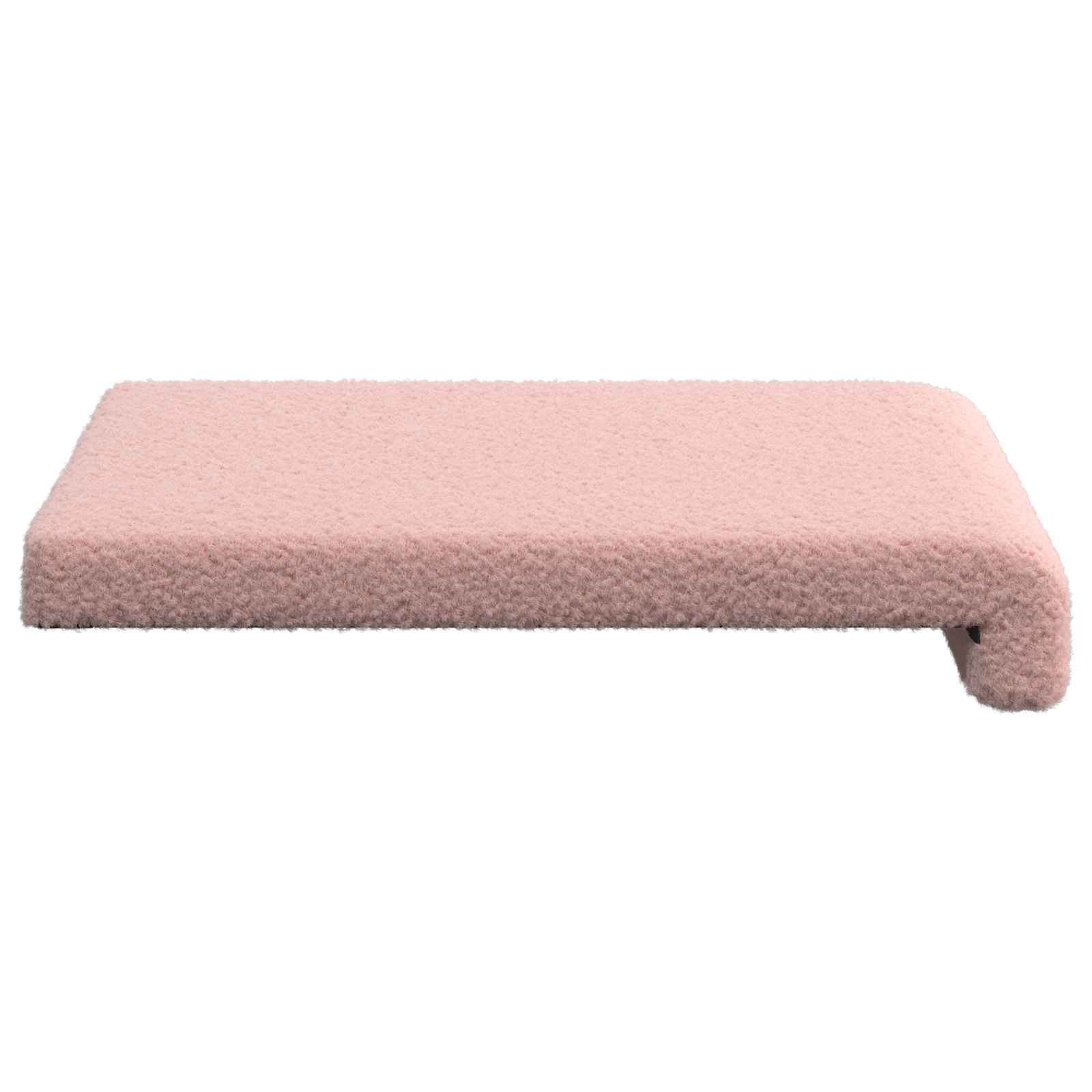 vidaXL Poduszka na ławkę 2 pcs Tkanina sherpa różowy Głębokość 35 cm