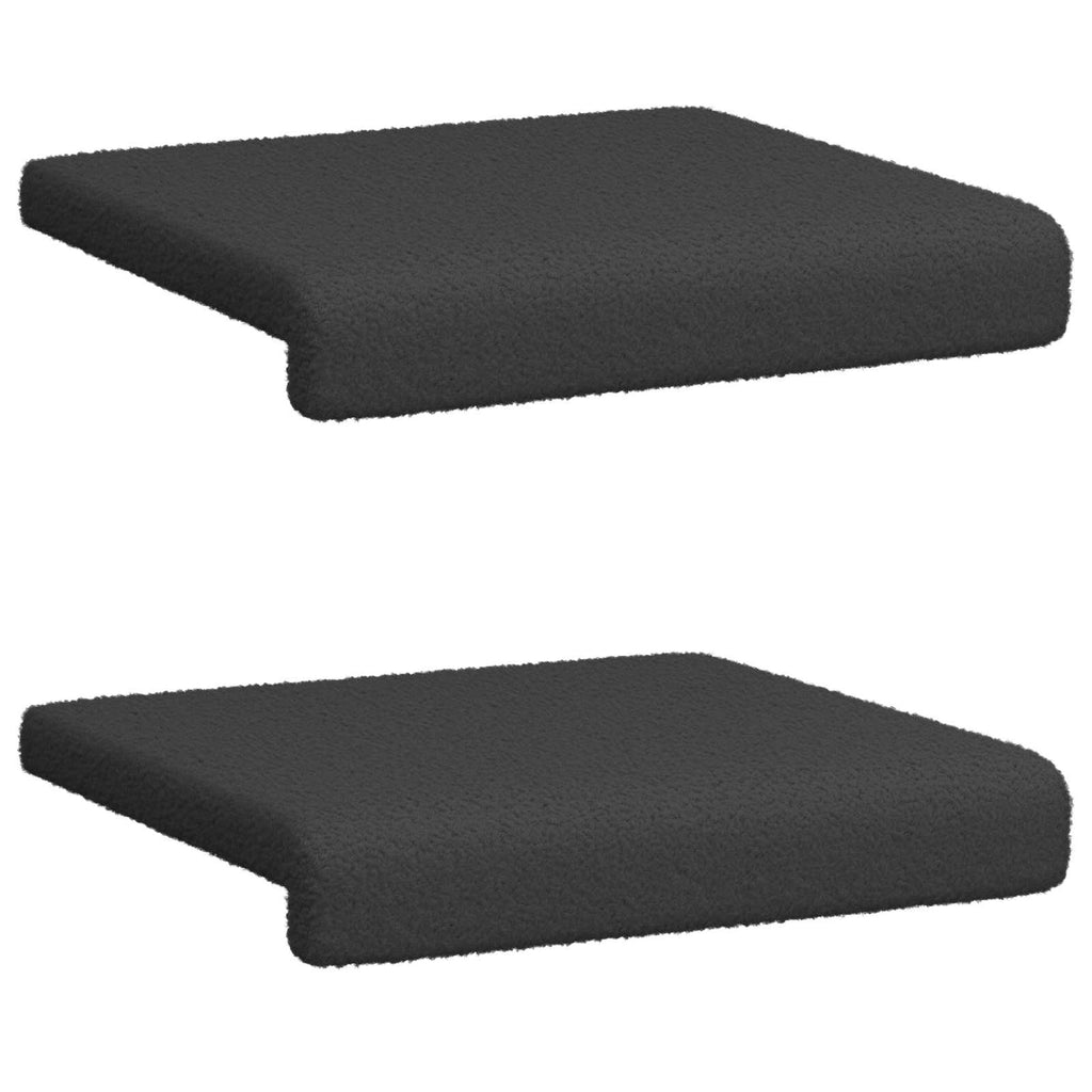 vidaXL Poduszka na ławkę 2 pcs Tkanina sherpa ciemnoszary