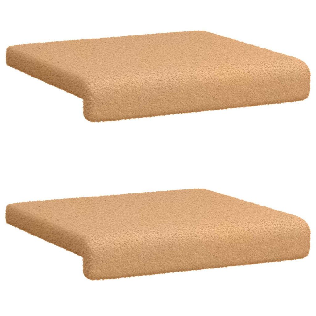 vidaXL Poduszka na ławkę 2 pcs Tkanina sherpa Beżowy Głębokość 35 cm