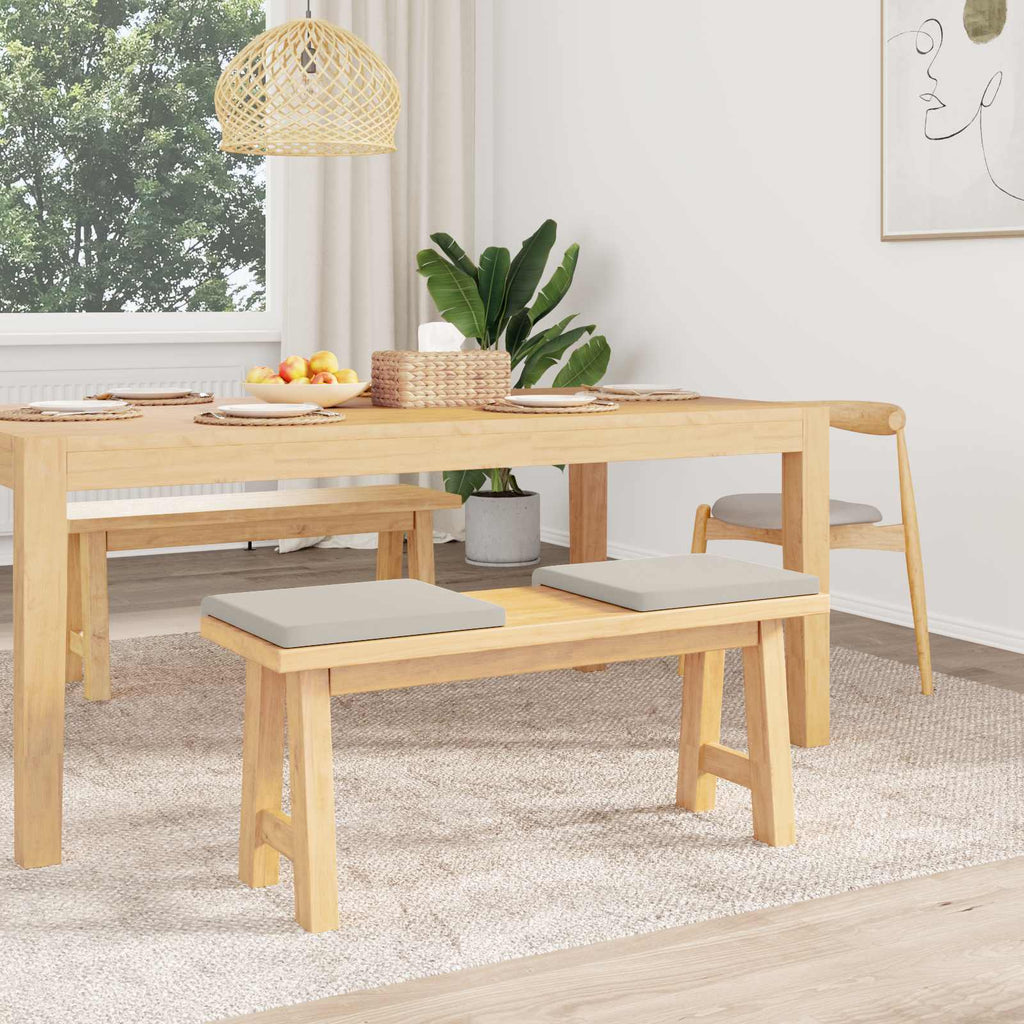 vidaXL Poduszka na ławkę 2 pcs Teksturowany Welur Owies