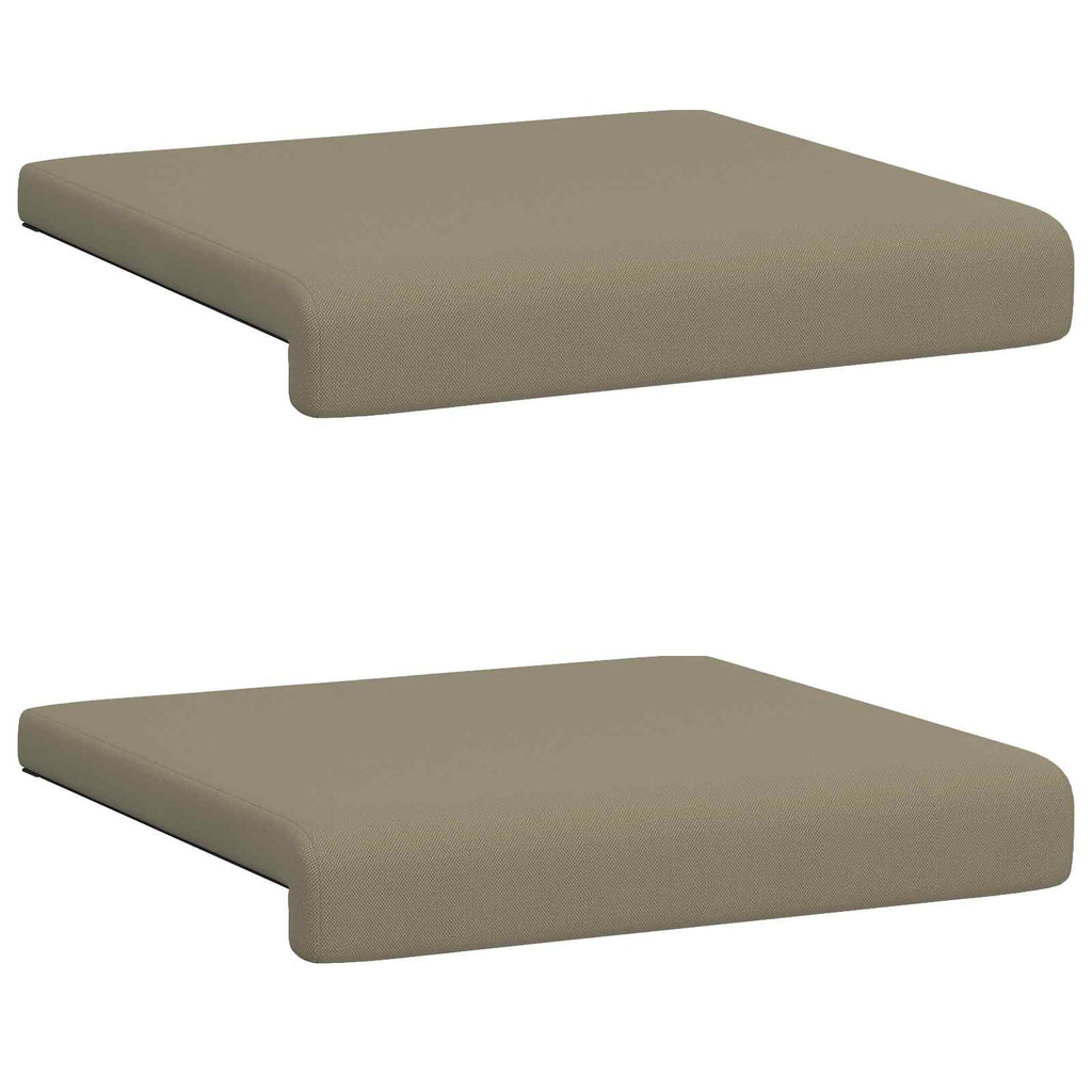 vidaXL Poduszka na ławkę 2 pcs Teksturowany Welur Khaki
