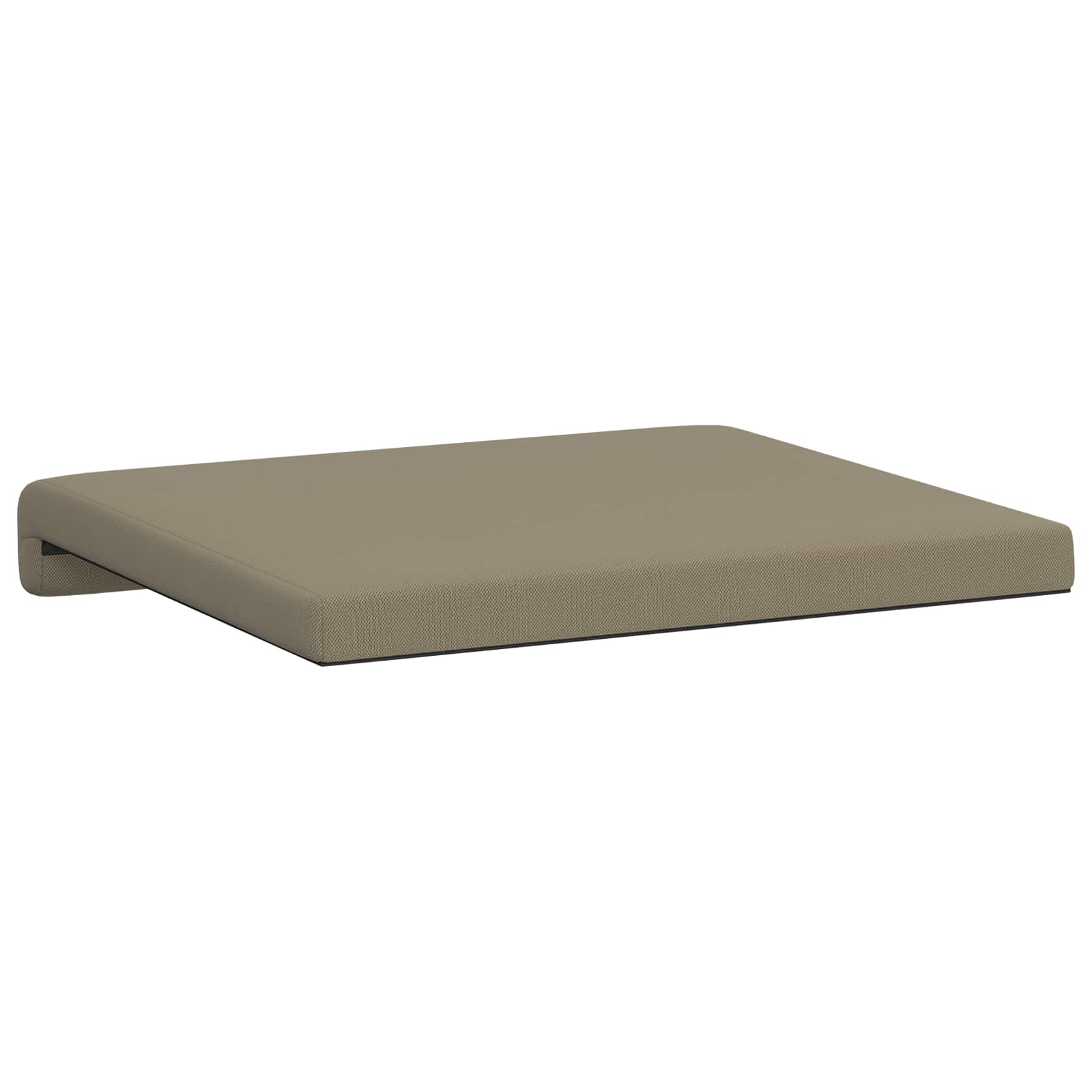 vidaXL Poduszka na ławkę 2 pcs Teksturowany Welur Khaki