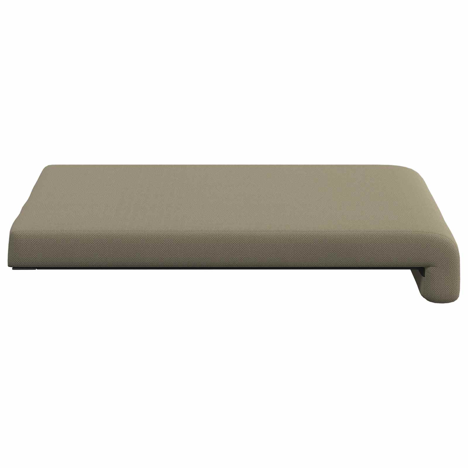 vidaXL Poduszka na ławkę 2 pcs Teksturowany Welur Khaki