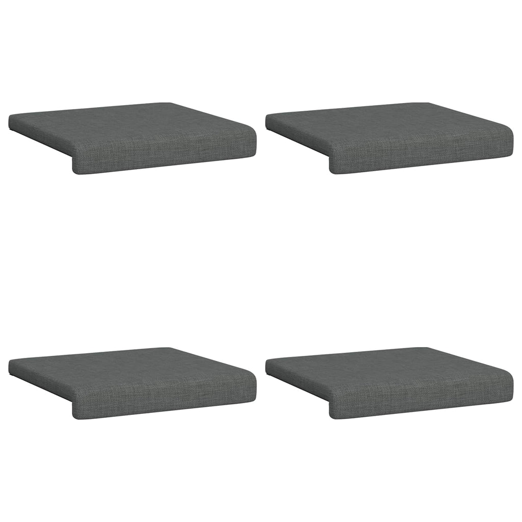 vidaXL Poduszka na ławkę 4 pcs tkanina ciemnoszary Głębokość 35 cm