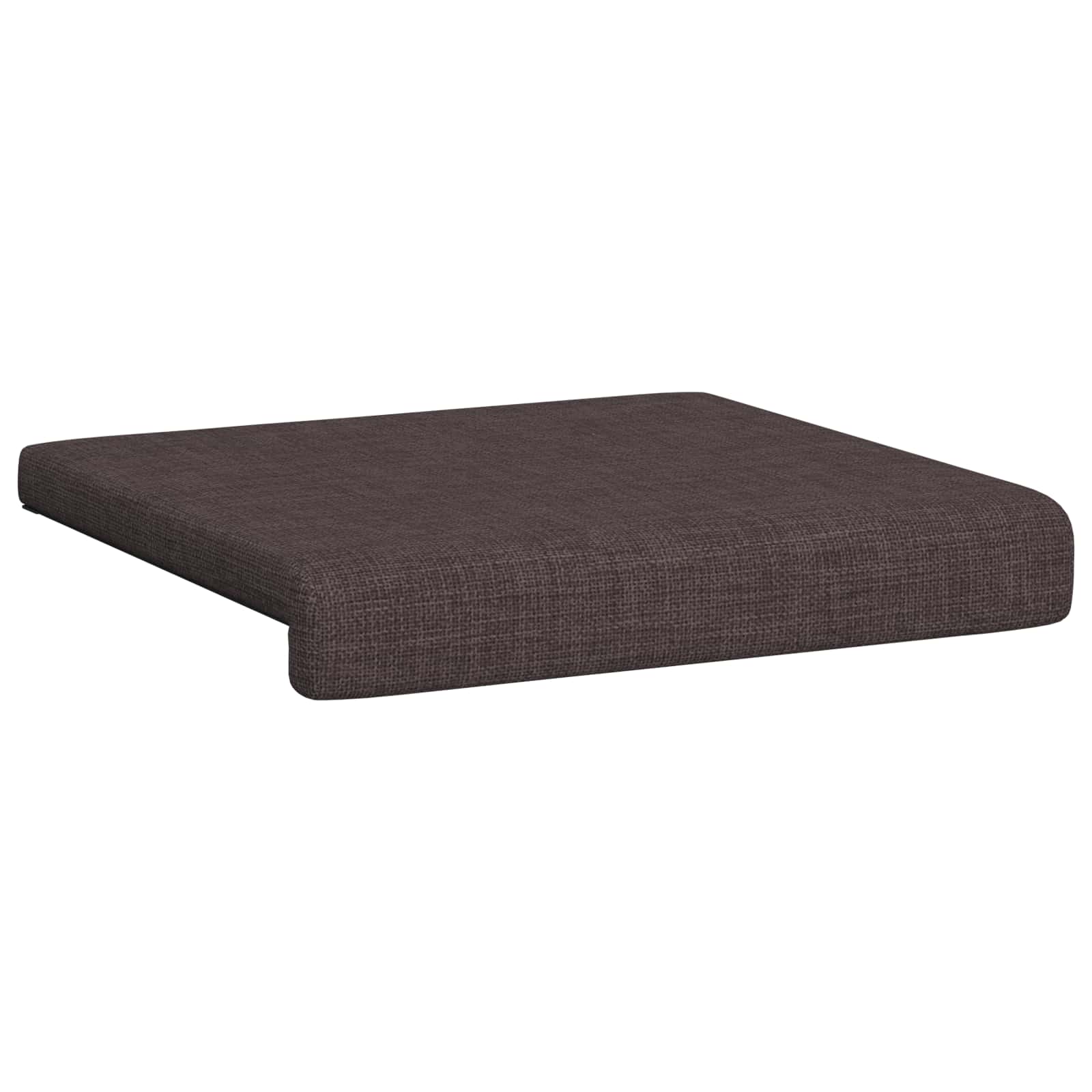 vidaXL Poduszka na ławkę 4 pcs tkanina Ciemny brąz Głębokość 35 cm
