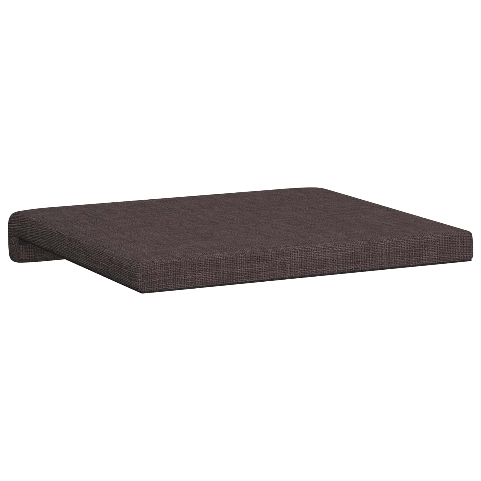 vidaXL Poduszka na ławkę 4 pcs tkanina Ciemny brąz Głębokość 35 cm