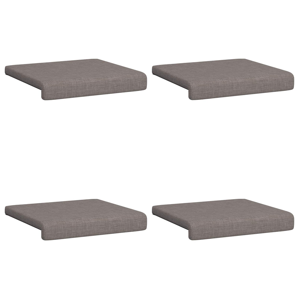 vidaXL Poduszka na ławkę 4 pcs tkanina Ciemnoszary Głębokość 35 cm