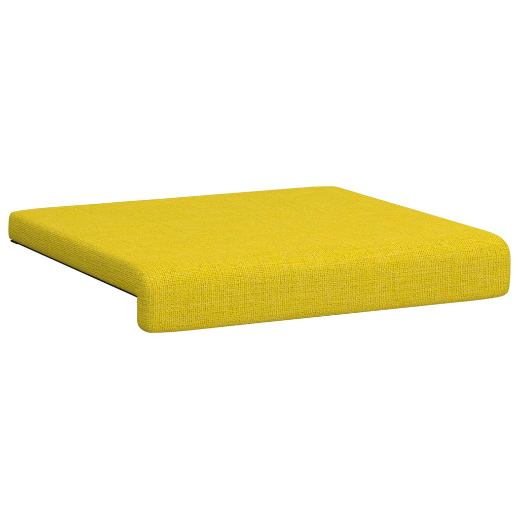 vidaXL Poduszka na ławkę 4 pcs tkanina Jasnożółty Głębokość 35 cm