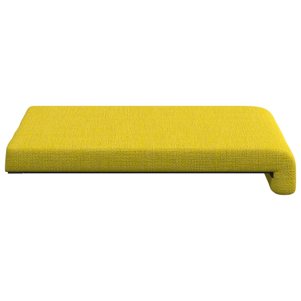 vidaXL Poduszka na ławkę 4 pcs tkanina Jasnożółty Głębokość 35 cm