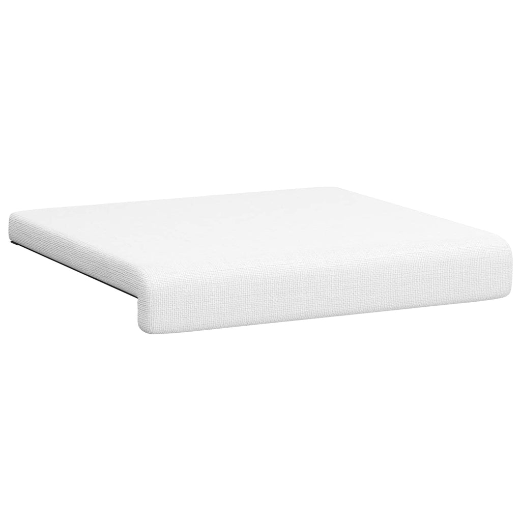 vidaXL Poduszka na ławkę 4 pcs tkanina Biały Głębokość 35 cm