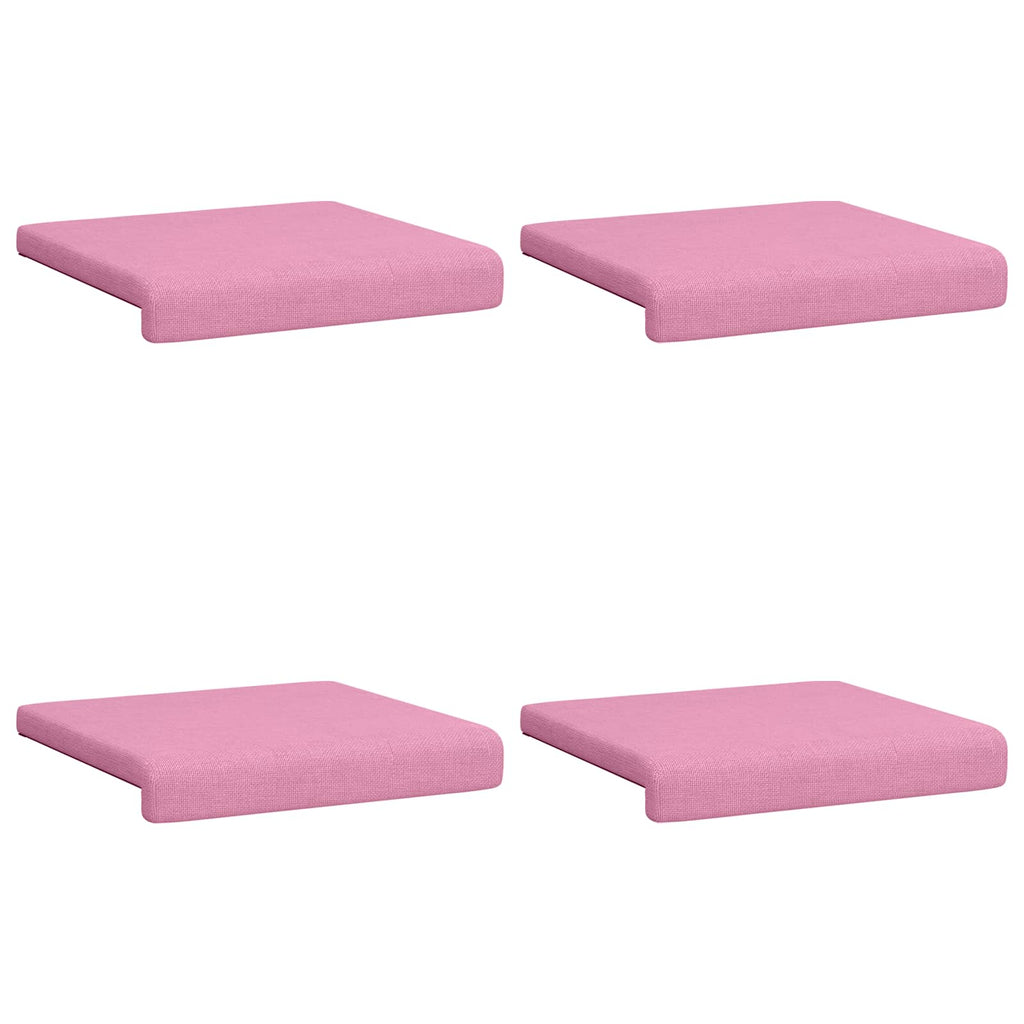 vidaXL Poduszka na ławkę 4 pcs tkanina różowy Głębokość 35 cm