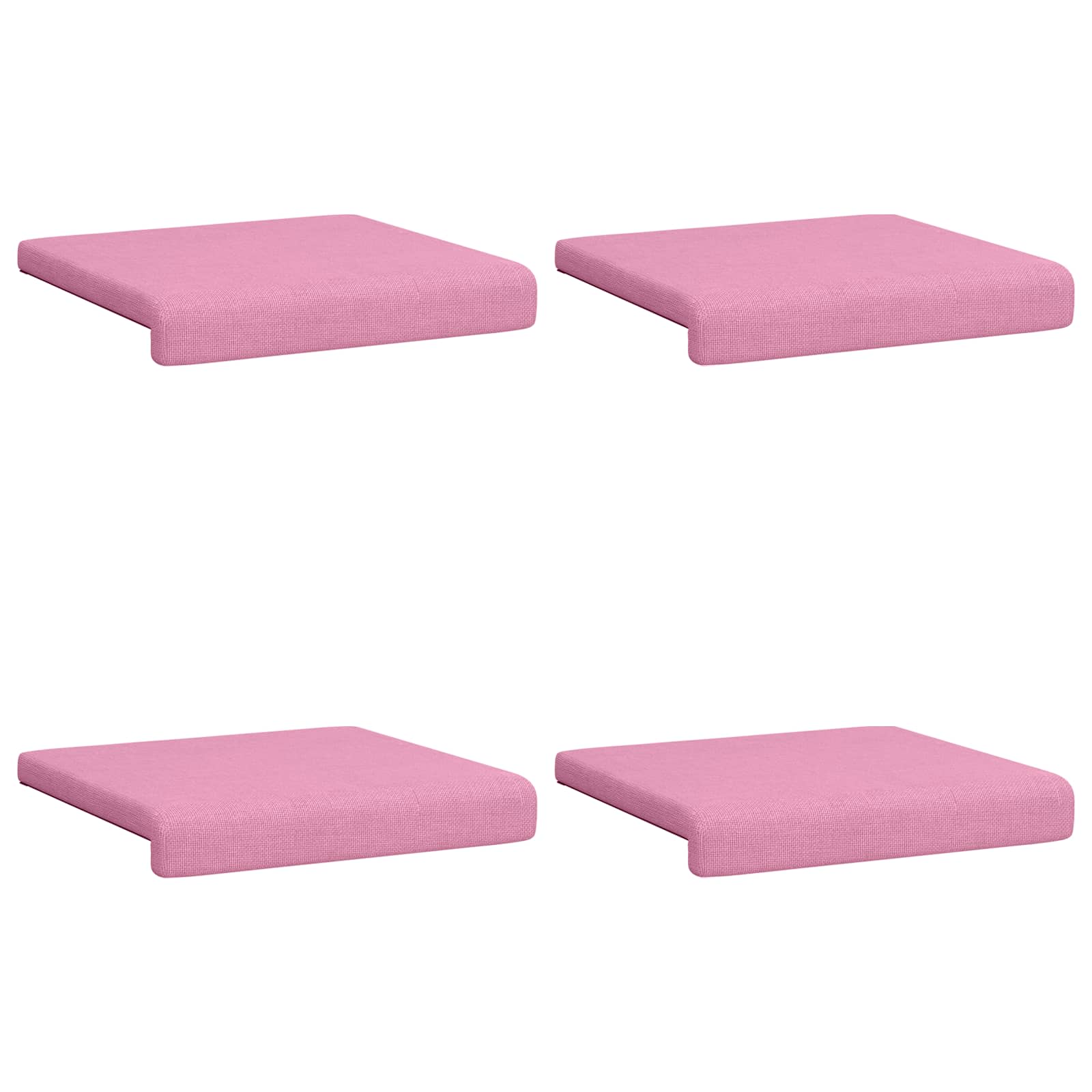 vidaXL Poduszka na ławkę 4 pcs tkanina różowy Głębokość 35 cm