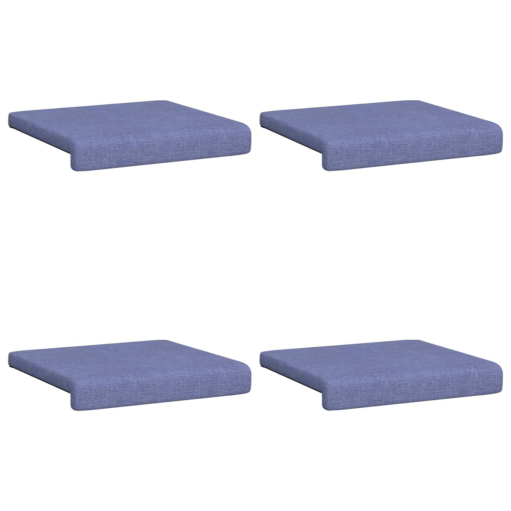 vidaXL Poduszka na ławkę 4 pcs tkanina Niebieski dżins Głębokość 35 cm