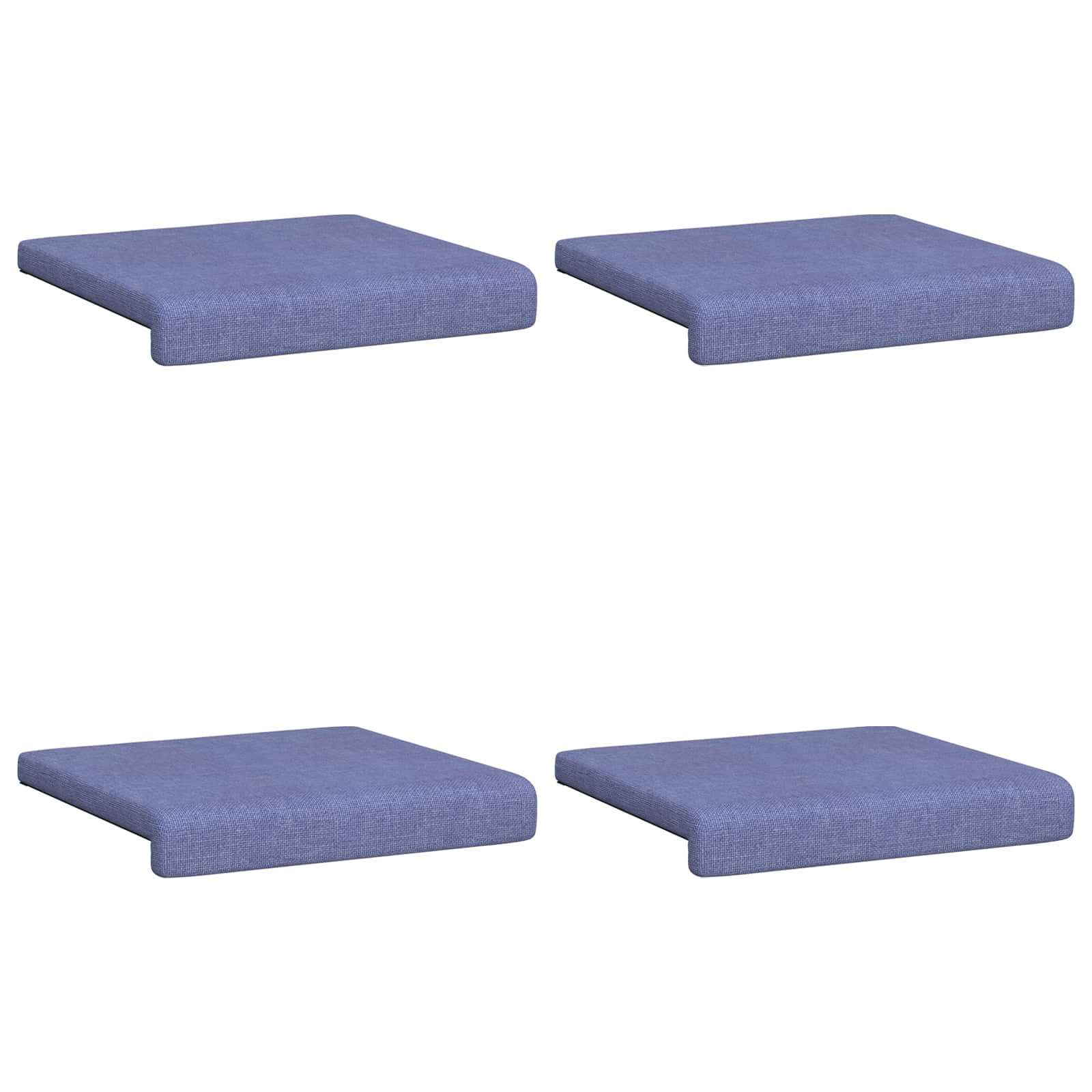 vidaXL Poduszka na ławkę 4 pcs tkanina Niebieski dżins Głębokość 35 cm