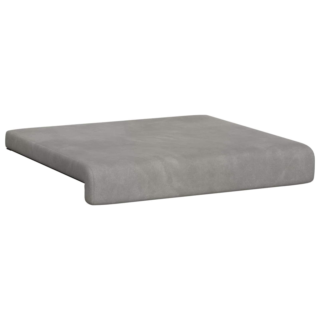 vidaXL Poduszka na ławkę 4 pcs Welur jasnoszary Głębokość 35 cm