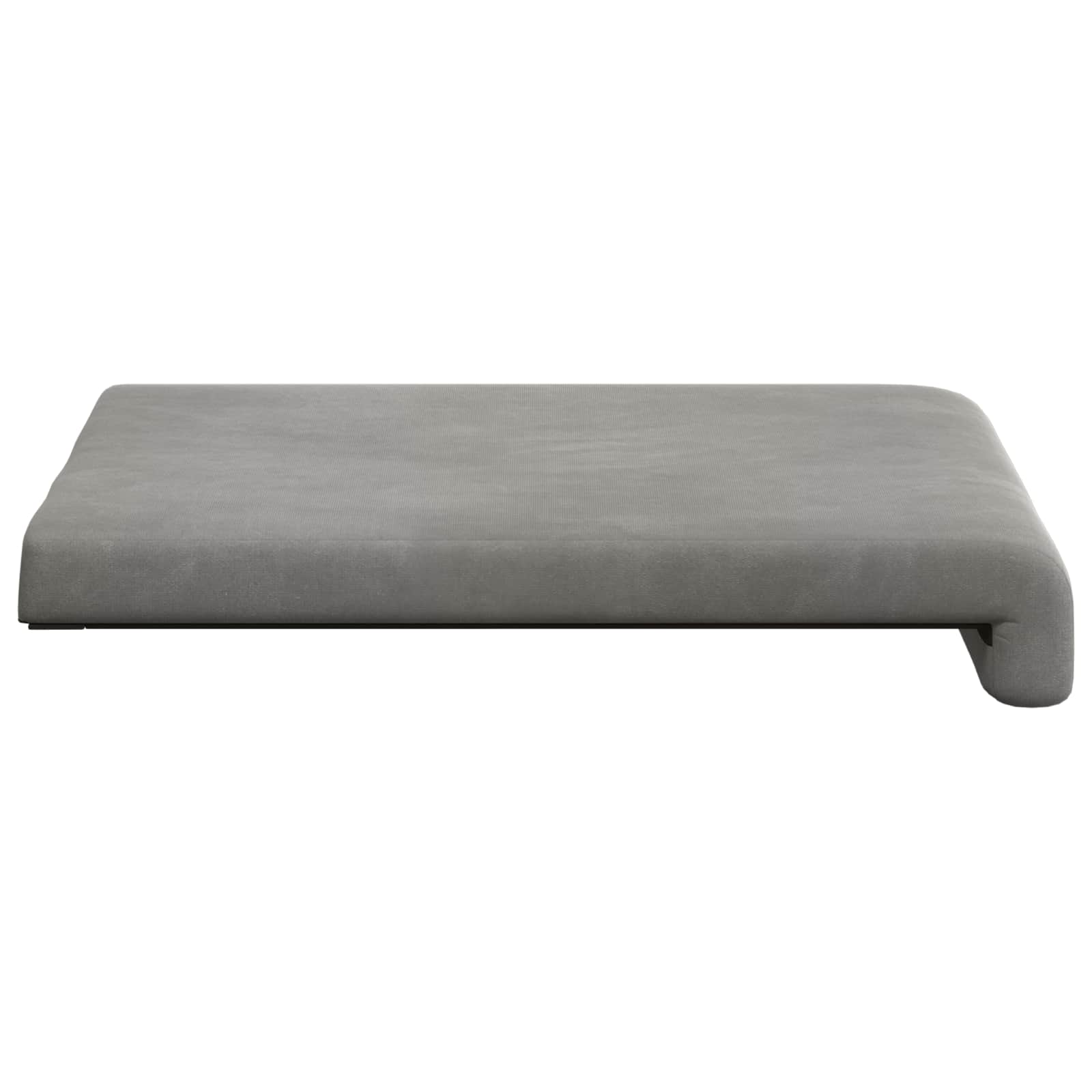 vidaXL Poduszka na ławkę 4 pcs Welur jasnoszary Głębokość 35 cm