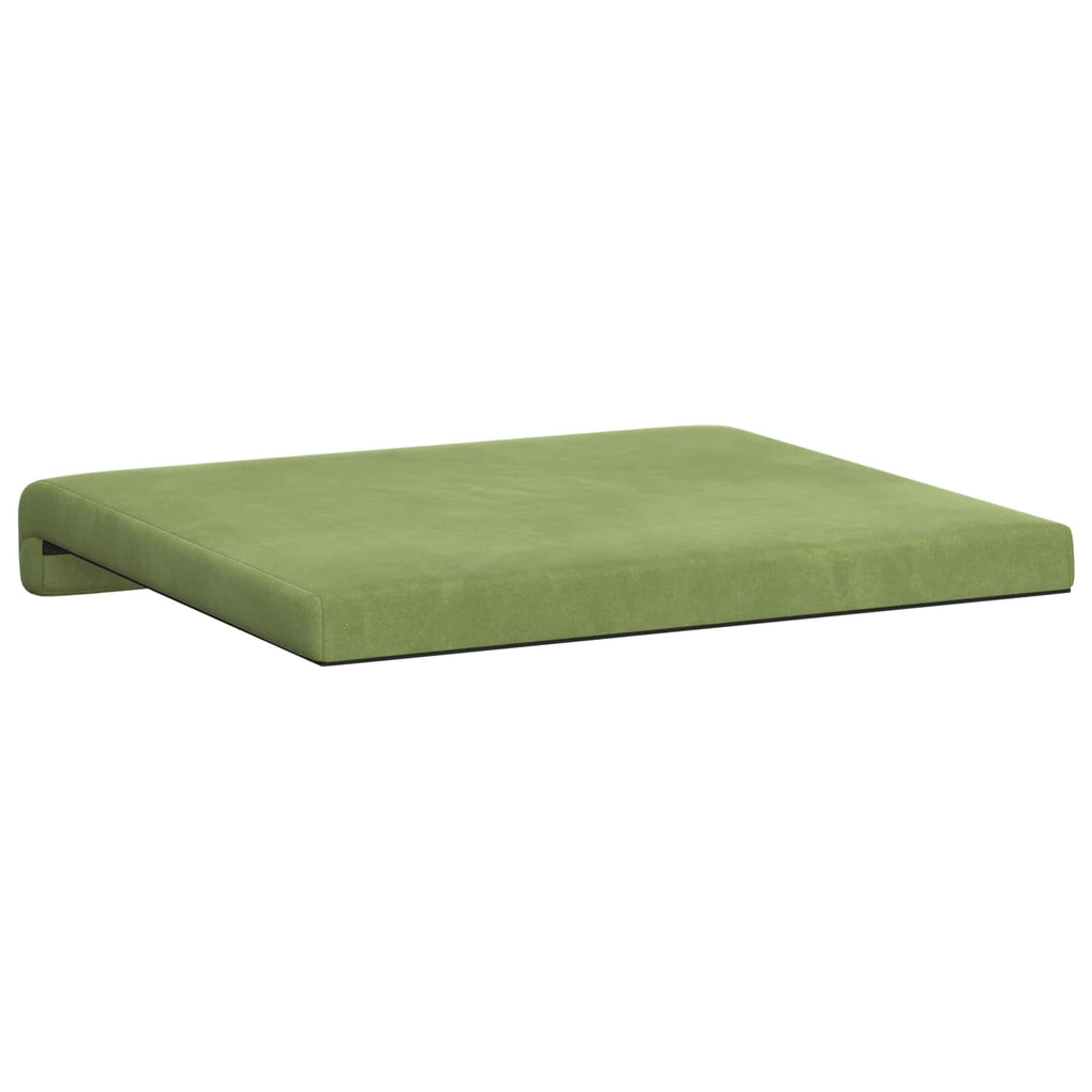 vidaXL Poduszka na ławkę 4 pcs Welur Jasnozielony Głębokość 35 cm