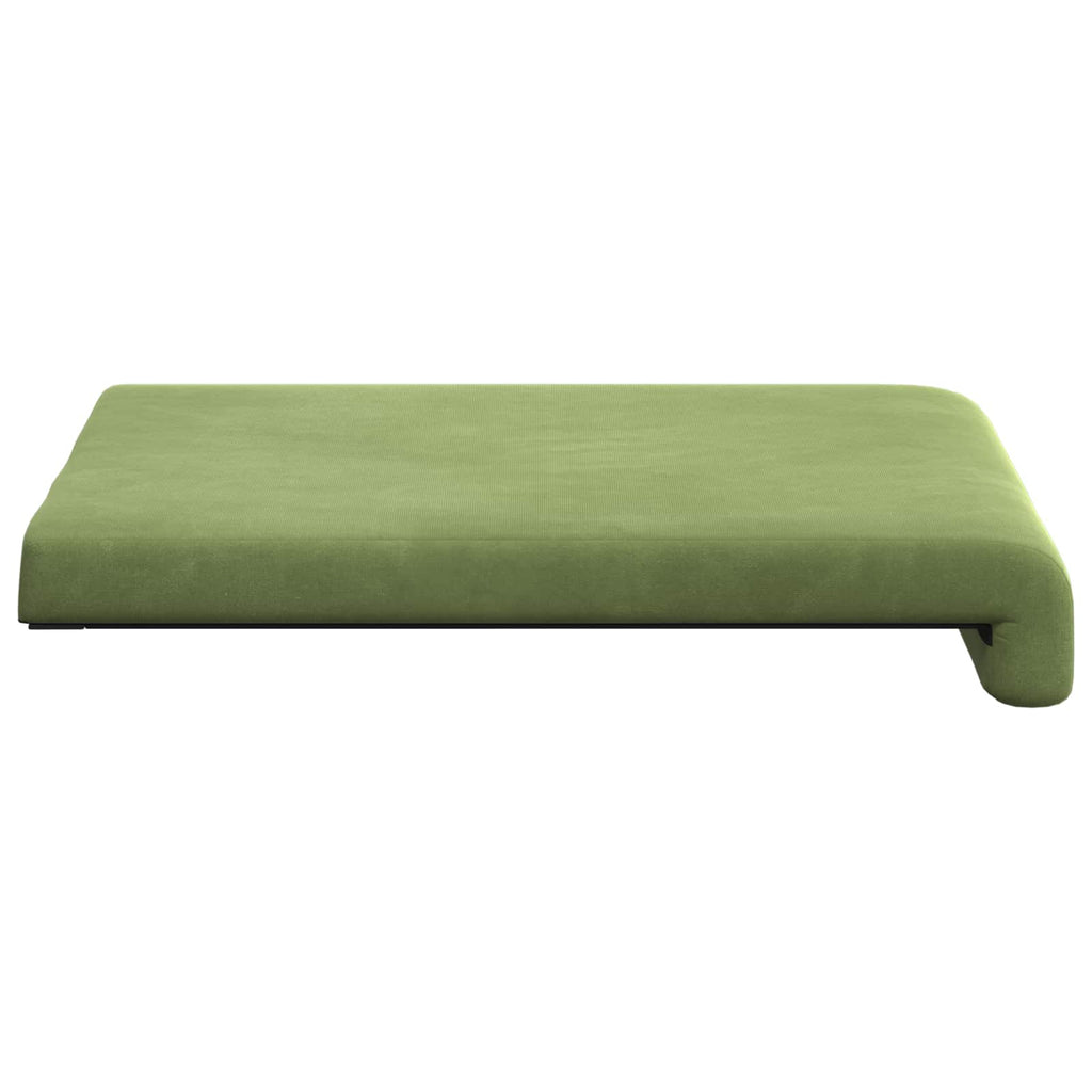 vidaXL Poduszka na ławkę 4 pcs Welur Jasnozielony Głębokość 35 cm
