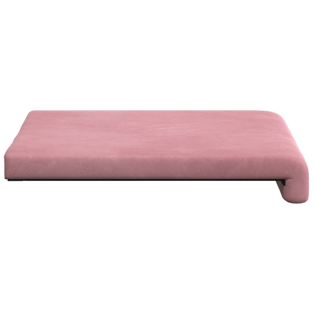 vidaXL Poduszka na ławkę 4 pcs Welur różowy Głębokość 35 cm