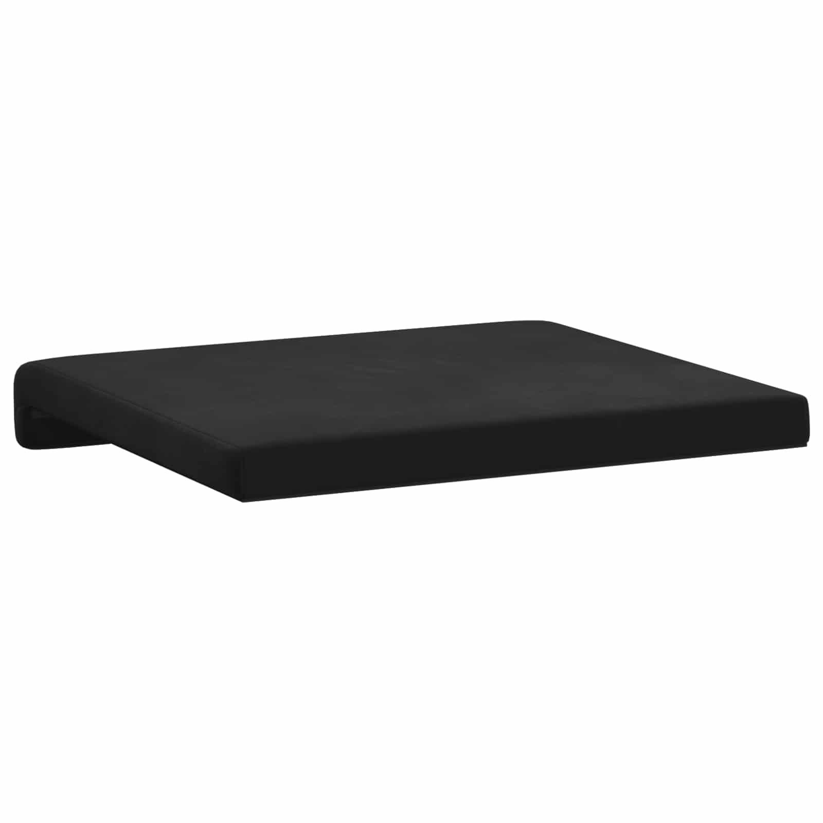 vidaXL Poduszka na ławkę 4 pcs Welur Czarny Głębokość 35 cm