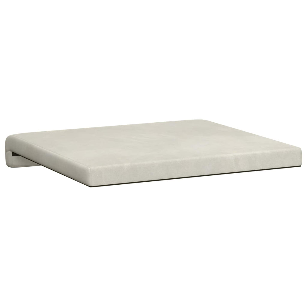 vidaXL Poduszka na ławkę 4 pcs Welur kremowy Głębokość 35 cm