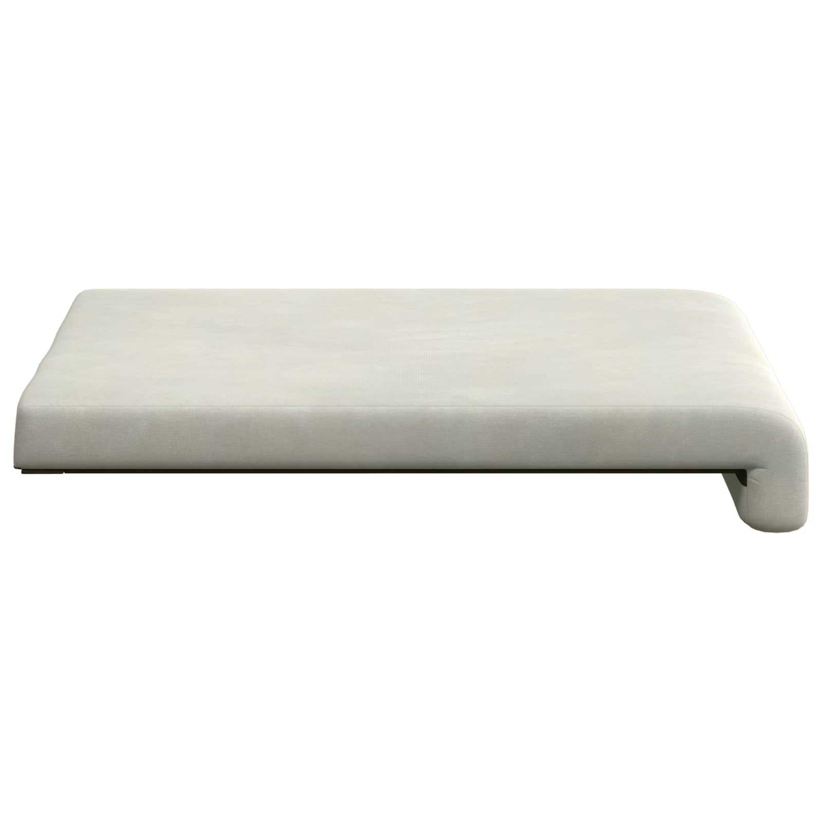 vidaXL Poduszka na ławkę 4 pcs Welur kremowy Głębokość 35 cm
